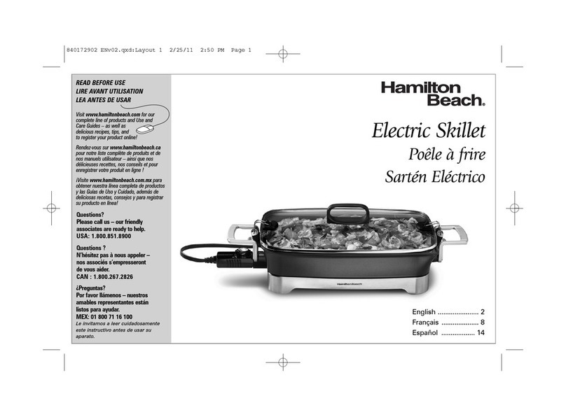 Hamilton Beach 38540C use & care