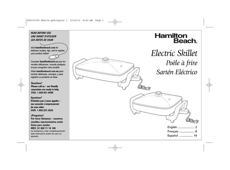 Hamilton Beach 38525 use & care