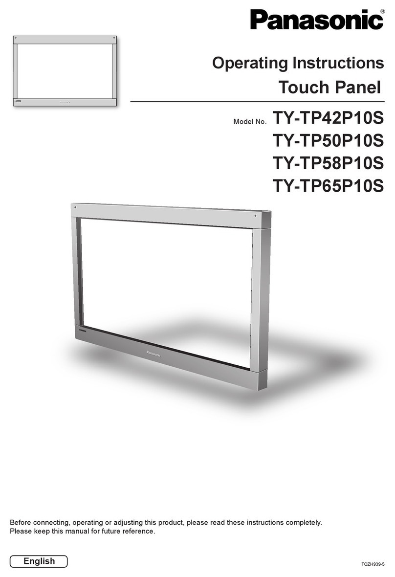 Panasonic TY-TP42P10S - Touch-screen - Wired User manual