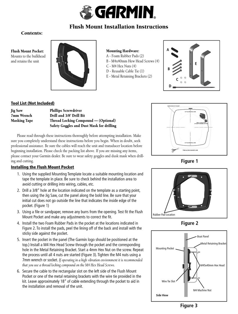 Garmin Fishfinder 80 installation instructions