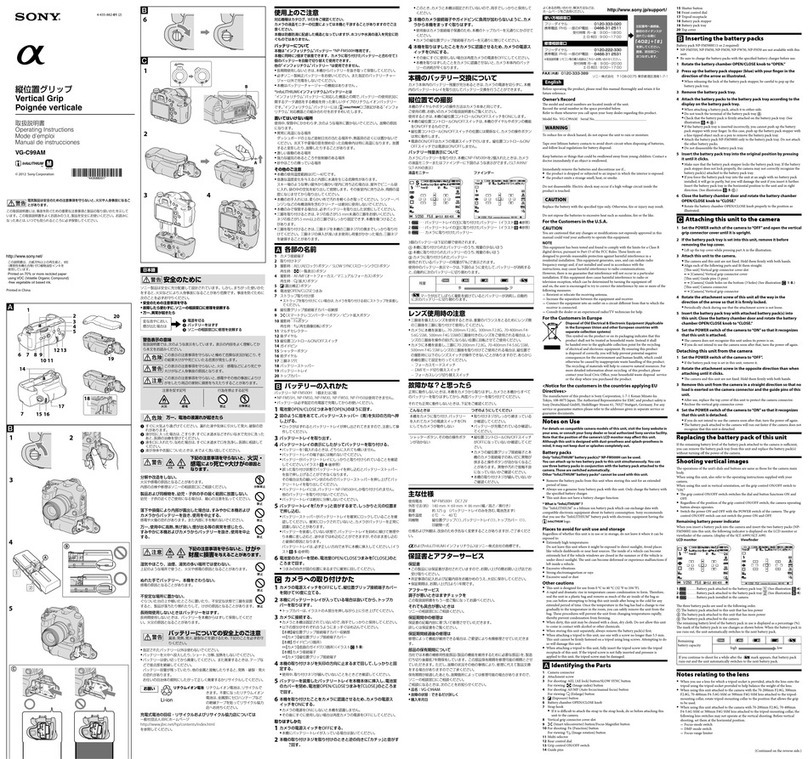 Sony VG-C99AM User manual