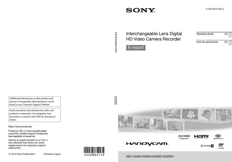 Sony NEX-VG30 User manual