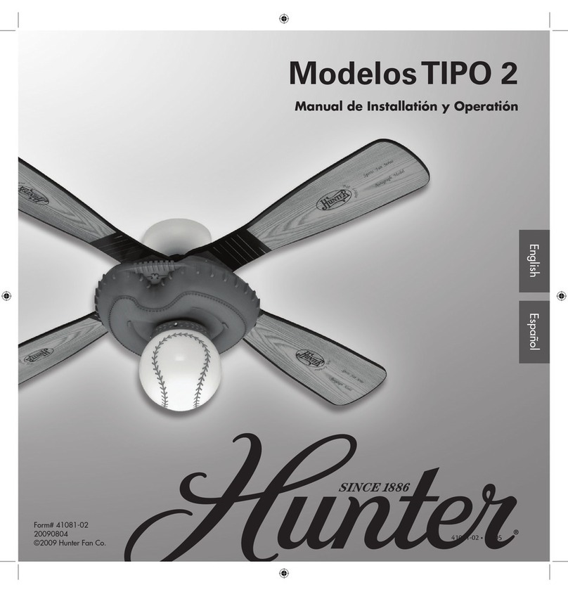 Hunter Baseball 23252 User manual Hunter Baseball 23252 User manual