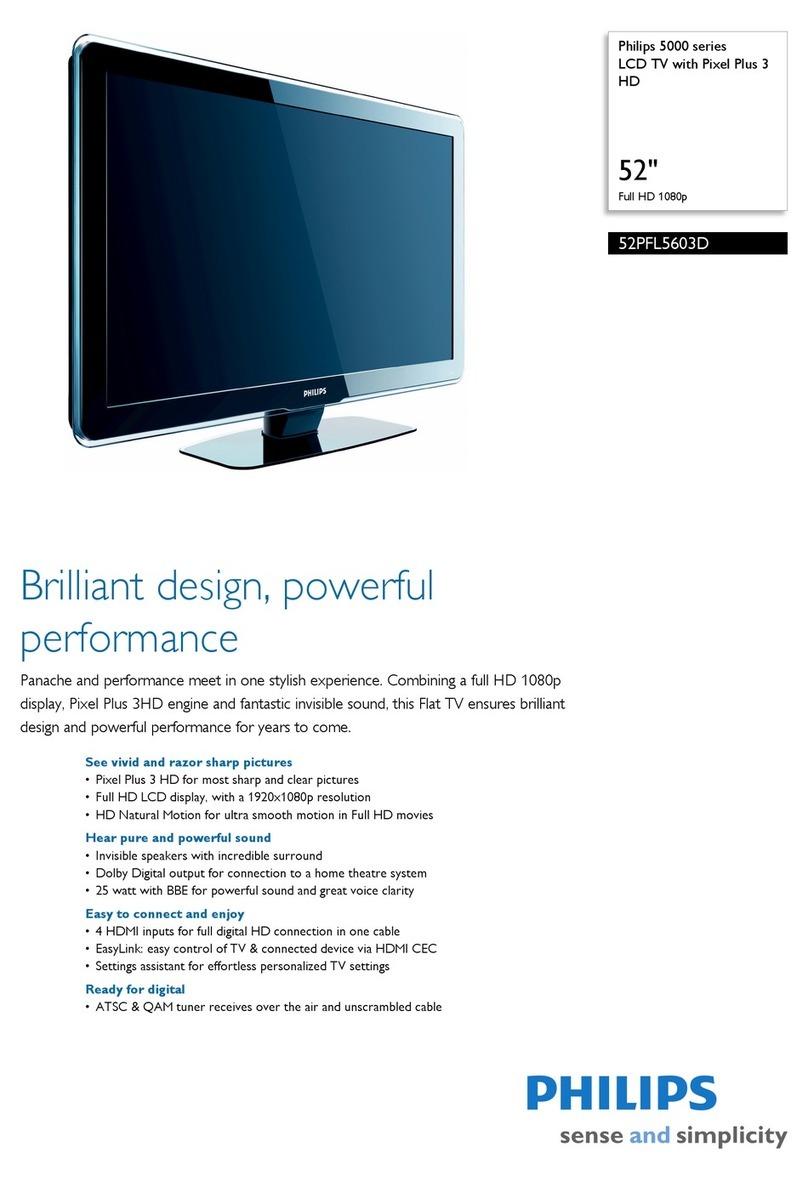 Philips 52PFL5603D User manual