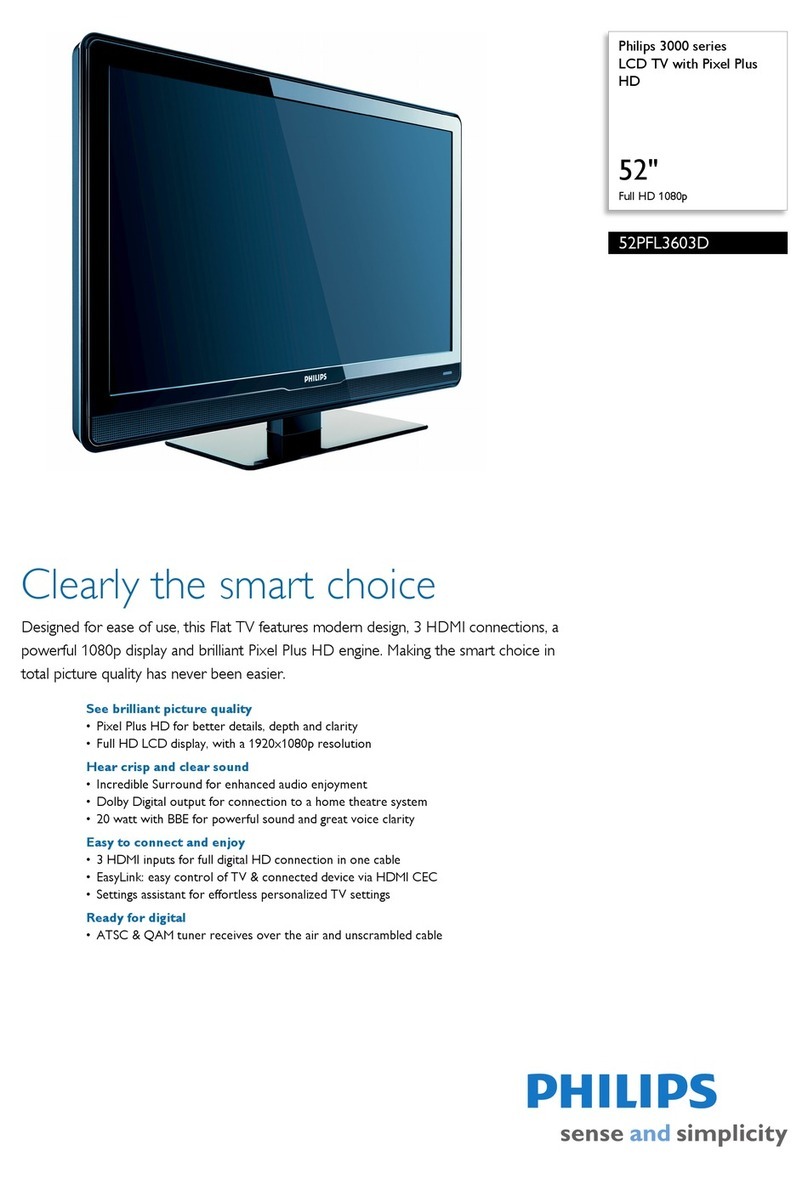 Philips 52PFL3603D User manual