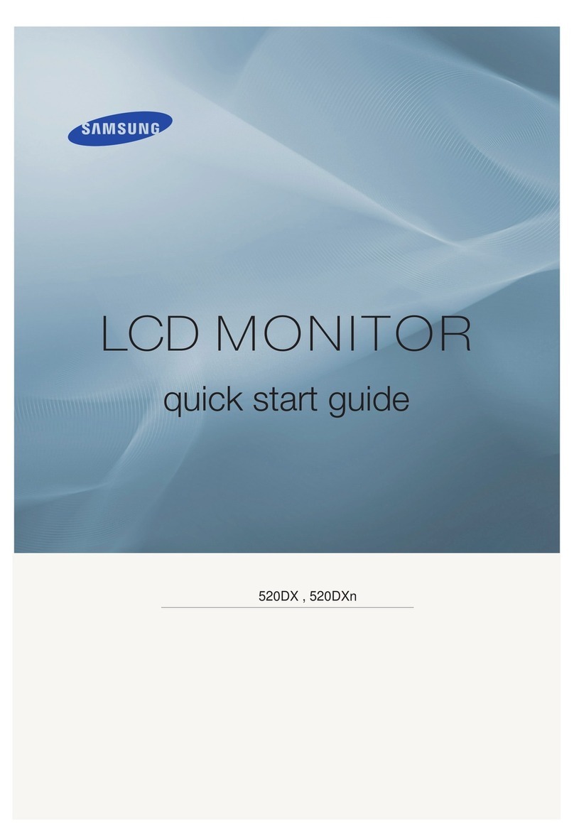 Samsung 520DXN - SyncMaster - 52" LCD Flat Panel... Training manual