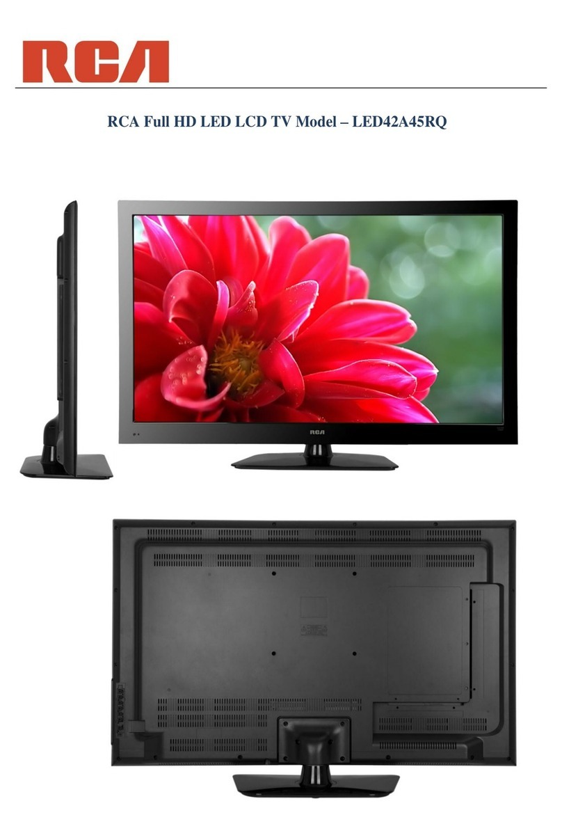 RCA LED42A45RQ User manual