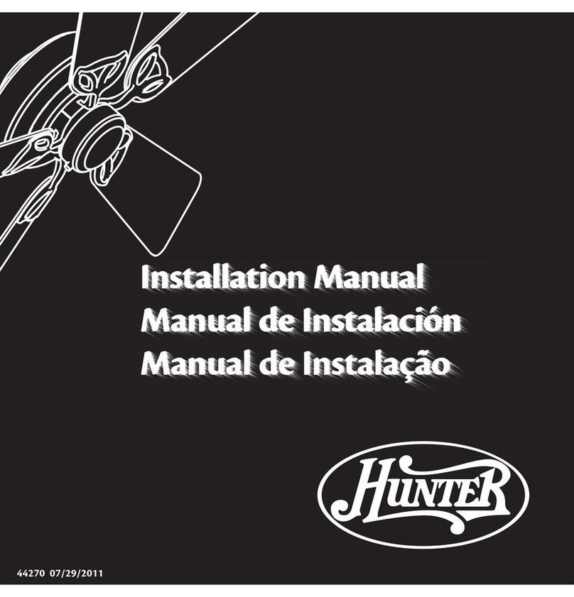 Hunter 23562 User manual