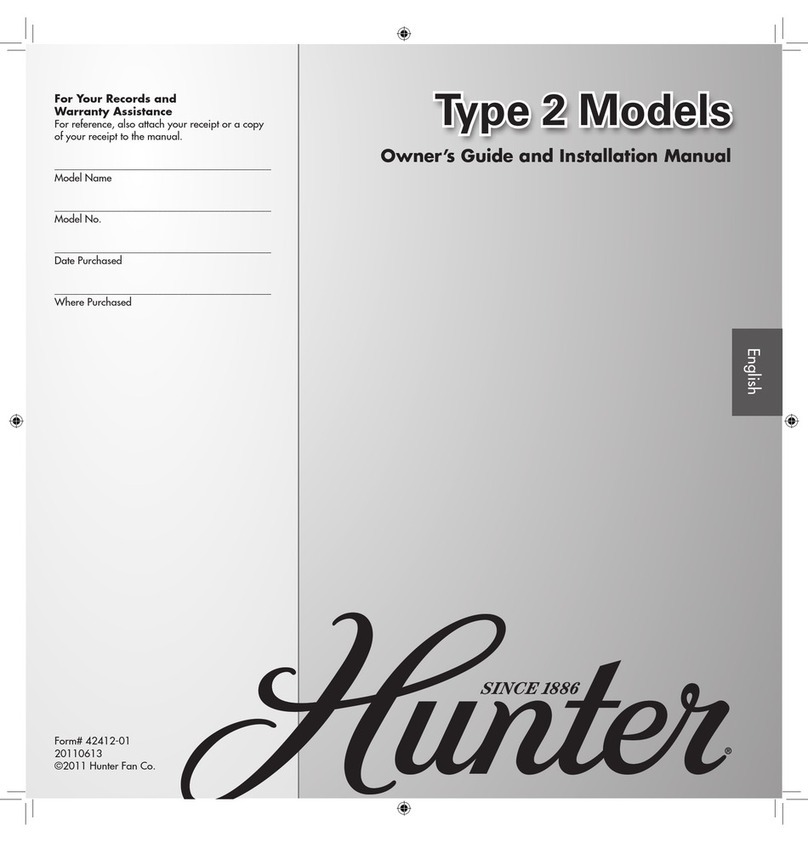 Hunter 23488 Instruction manual