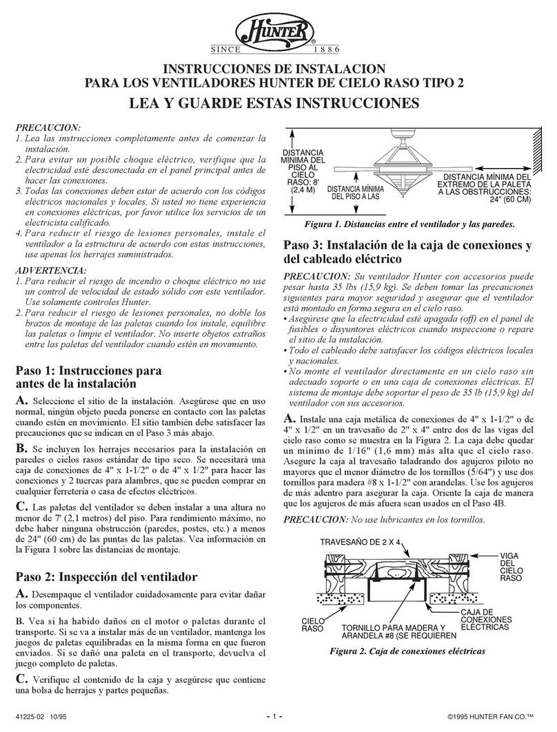 Hunter 21978 User manual