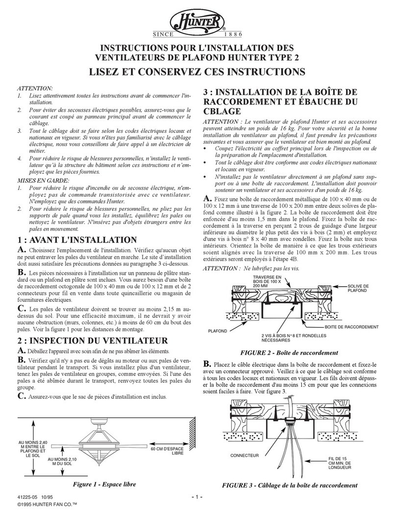 Hunter 21978 User manual