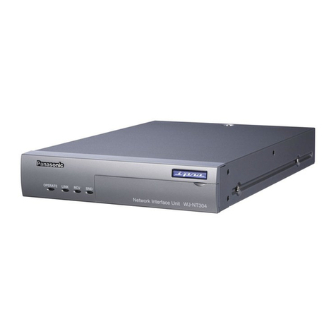 Panasonic i-pro WJ-NT304 Network operating instructions Panasonic i-pro WJ-NT304 Network operating instructions