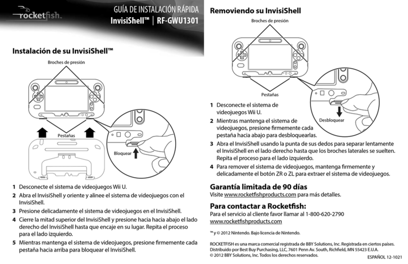 Rocket Fish InvisiShell RF-GWU1301 Guía De Instalación Rápida