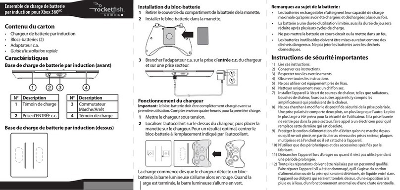 Rocket Fish RF-GXBX011 Guide d'installation rapide Rocket Fish RF-GXBX011 Guide d'installation rapide