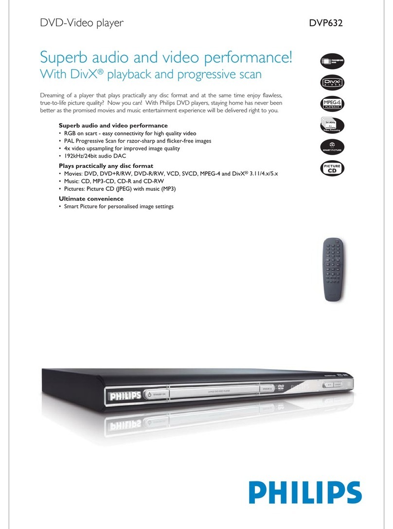 Philips DVP632 User manual