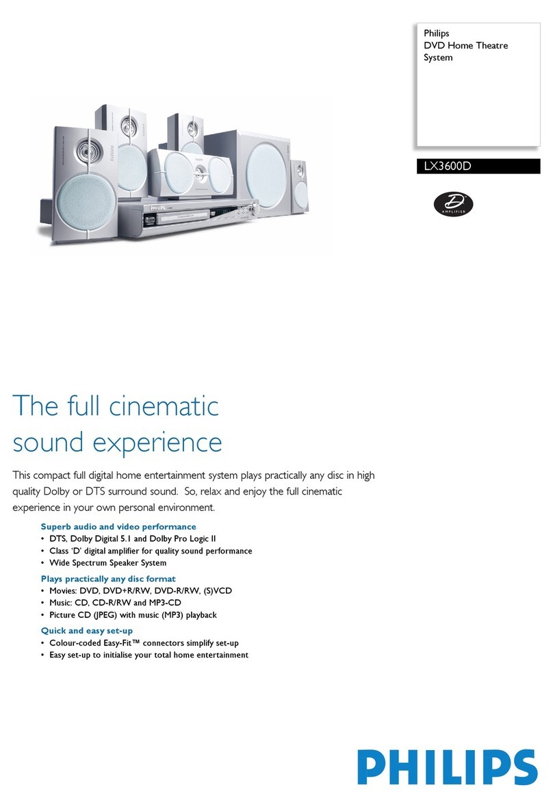 Philips LX3600D/25 Specifications