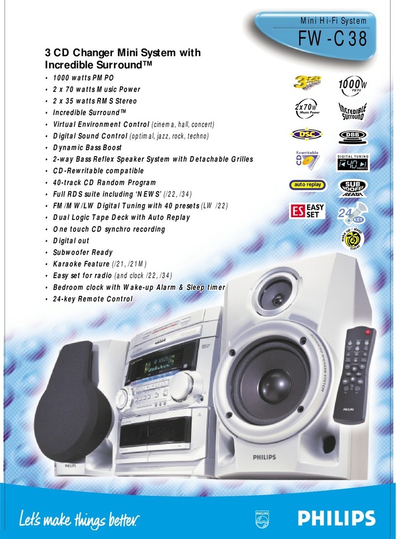 Philips FW-C38/21M User manual