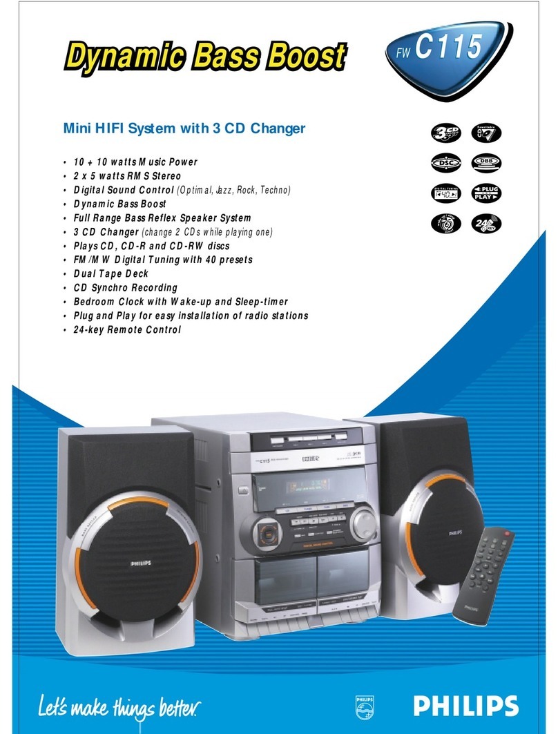 Philips FW-C115 User manual