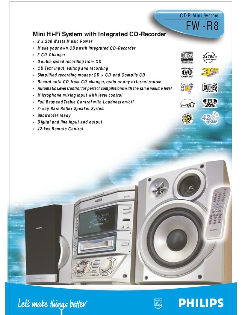 Philips FW-R8 Specifications