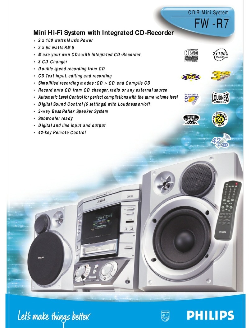 Philips FW-R7 Specifications