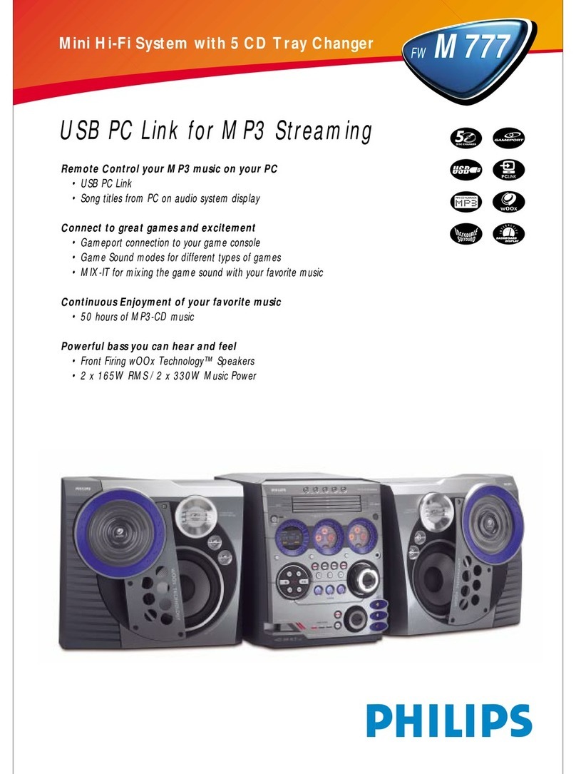 Philips FW M777 User manual