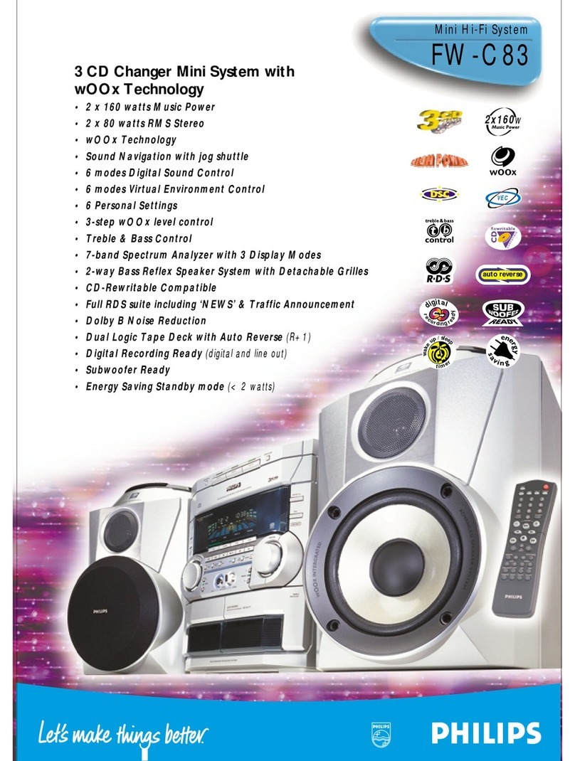 Philips FW-C83 Specifications