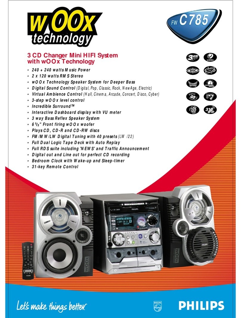 Philips WC785 Specifications