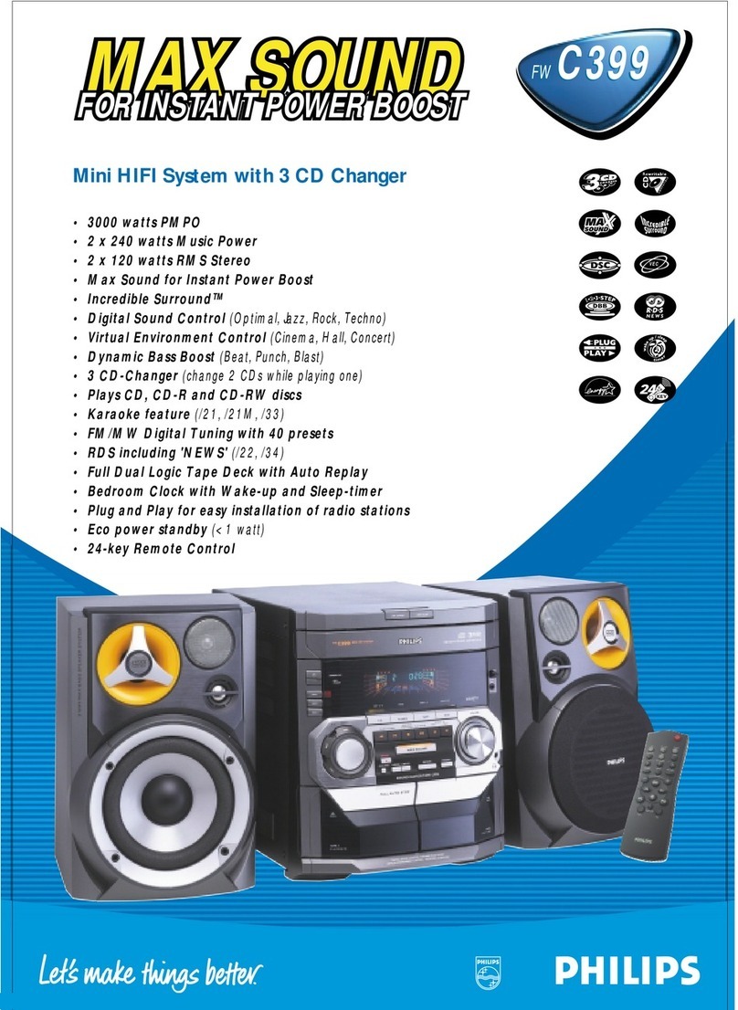 Philips WC399 Specifications