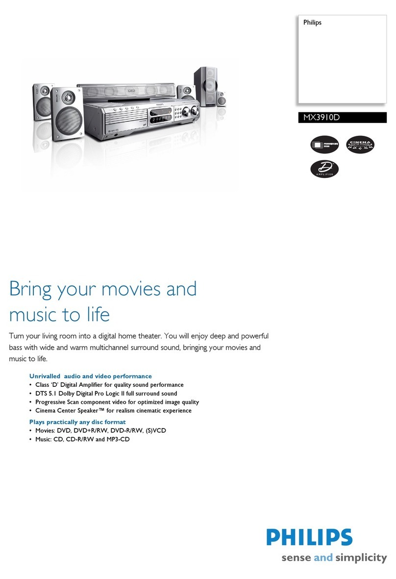Philips MX3910D Specifications