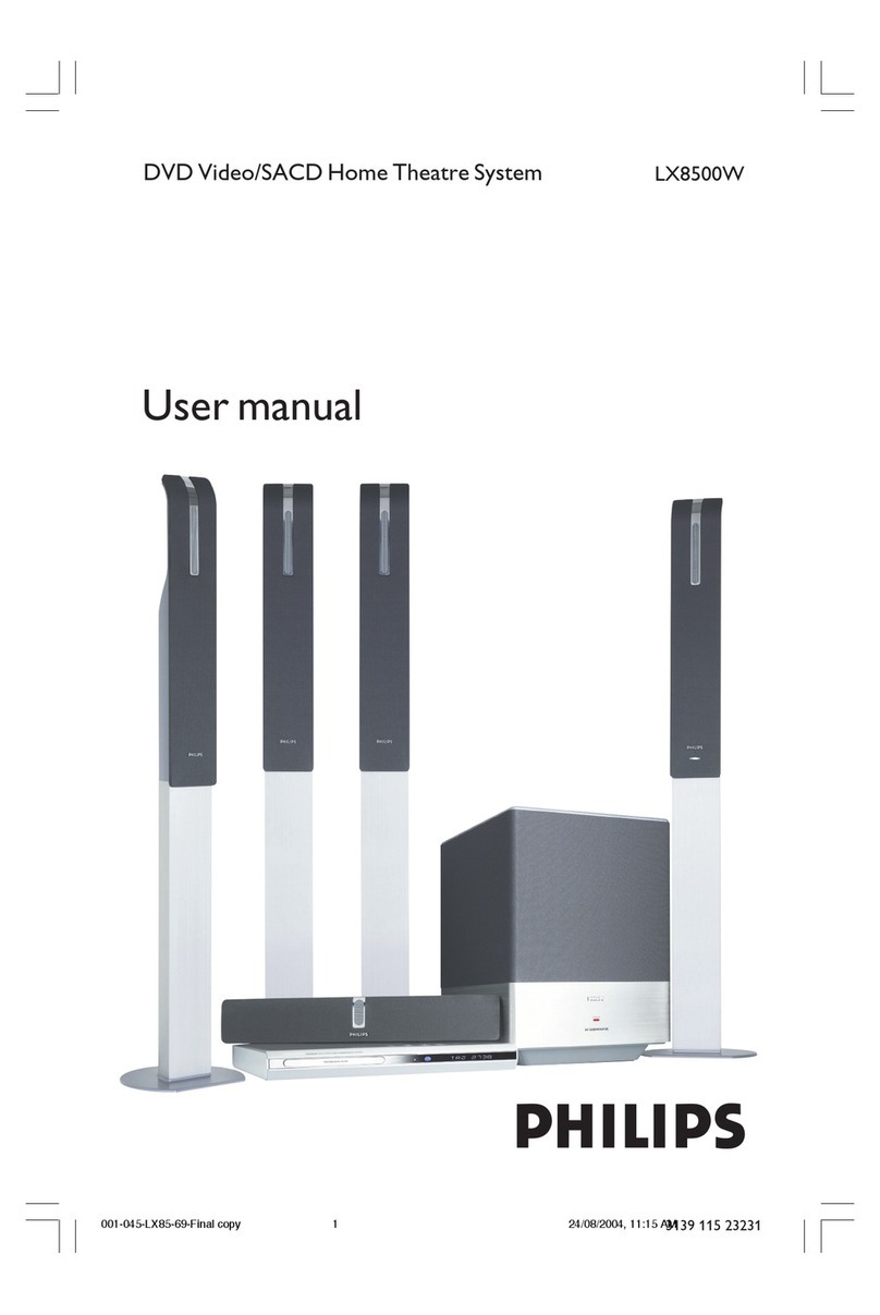 Philips LX8500W/69 User manual