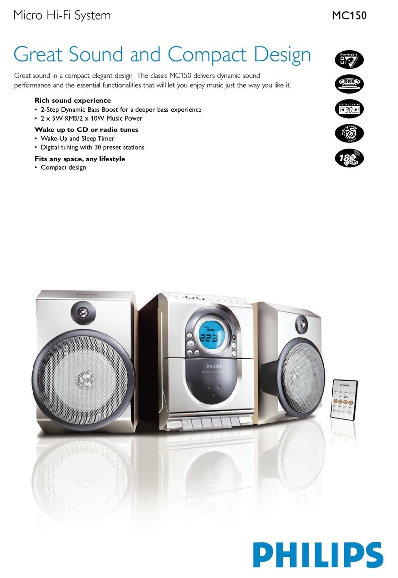 Philips MC150 User manual