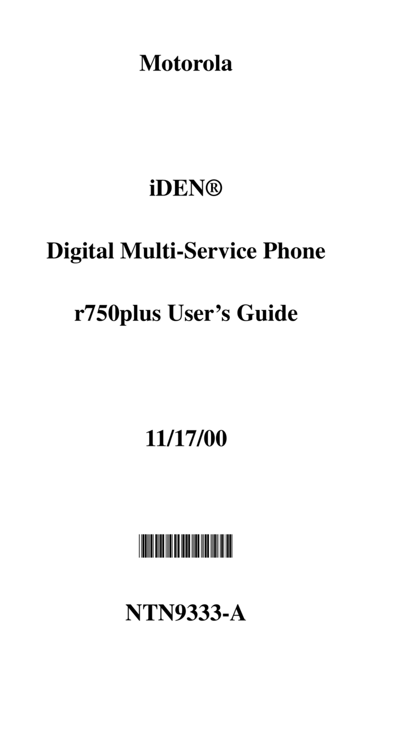 Motorola R750 User manual