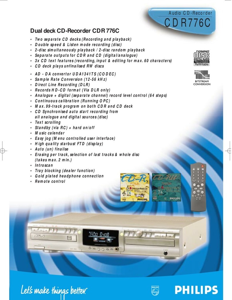 Philips CDR776C User manual Philips CDR776C User manual