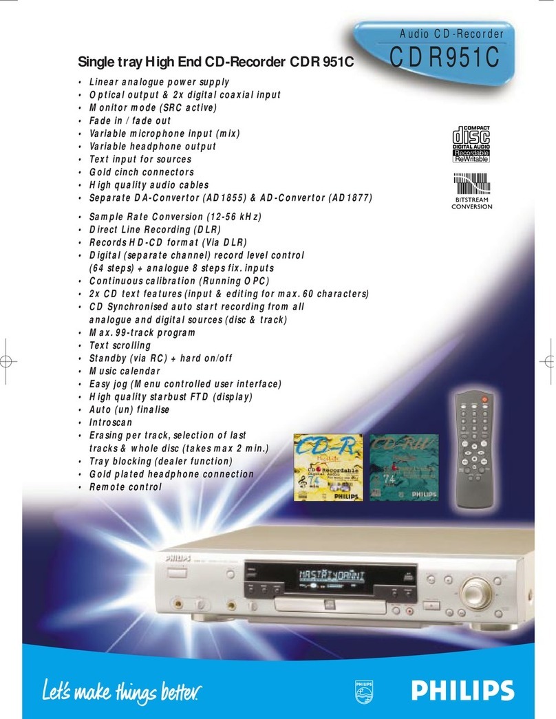 Philips CDR951/00C User manual