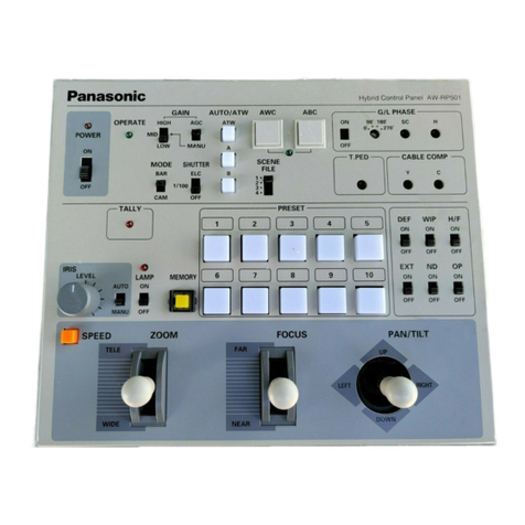 Panasonic AWRP501 - HYBRID CONTROL PANEL User manual