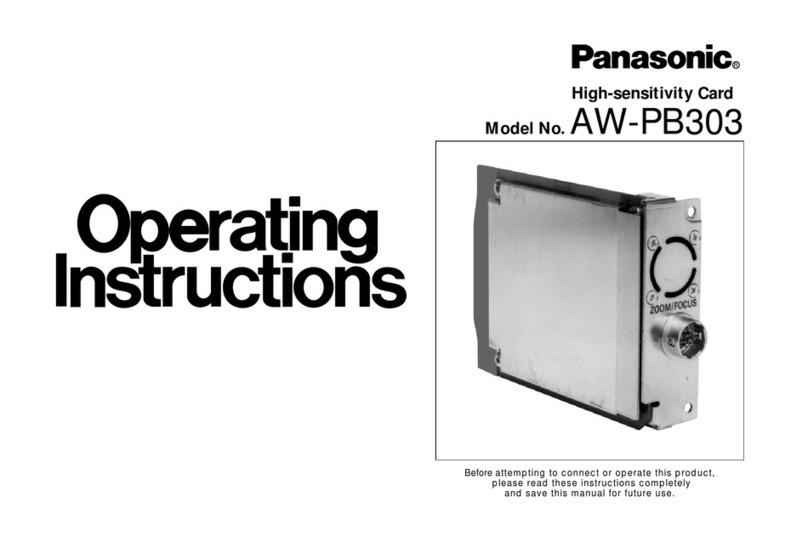 Panasonic AW-PB303 User manual