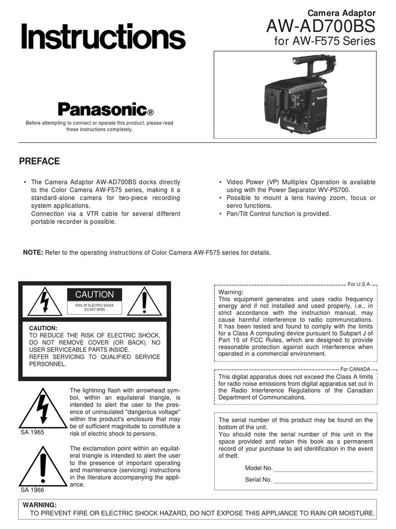 Panasonic AW-AD700BS User manual Panasonic AW-AD700BS User manual