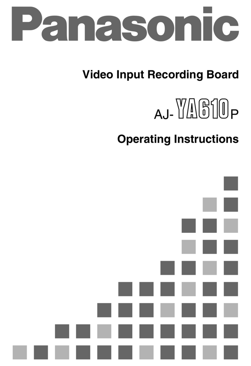 Panasonic AJ-YA610 operating instructions