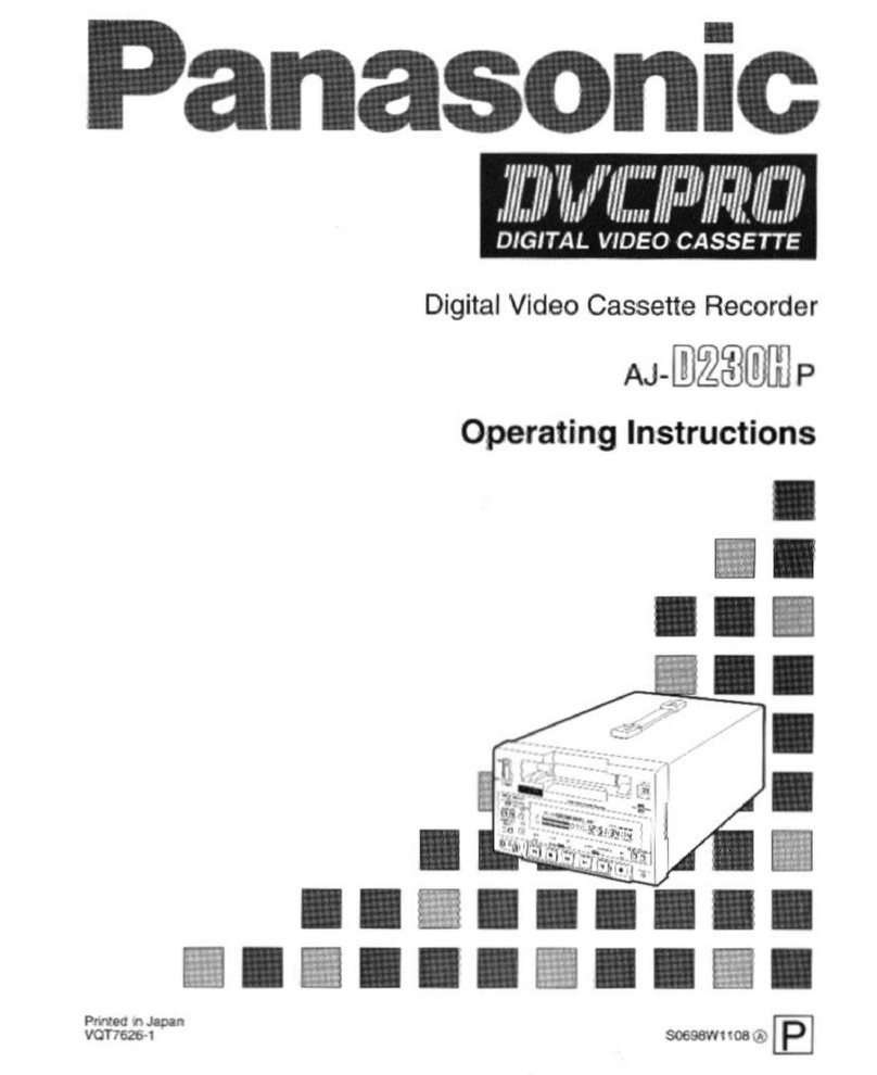 Panasonic AJ-D230H operating instructions