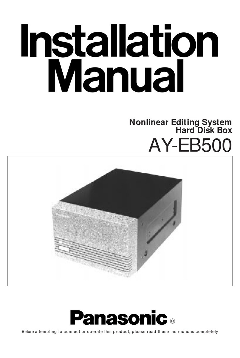 Panasonic AYEB500 - HARD DISK BOX User manual