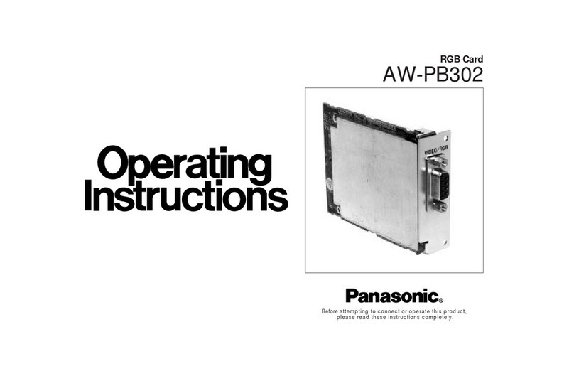 Panasonic AW-PB302 operating instructions