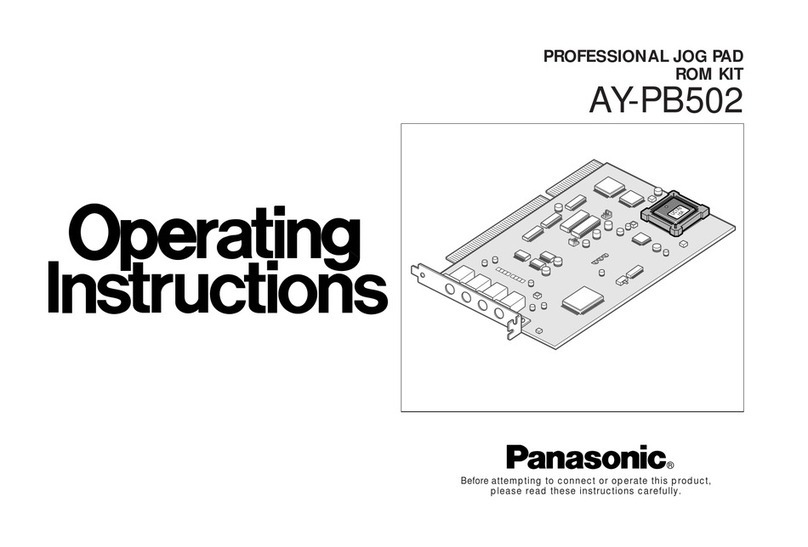 Panasonic AY-PB502 User manual