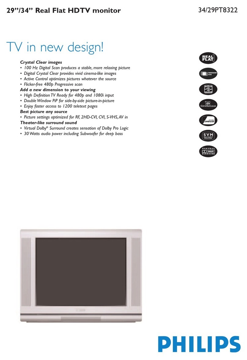 Philips 34PT8322 User manual Philips 34PT8322 User manual
