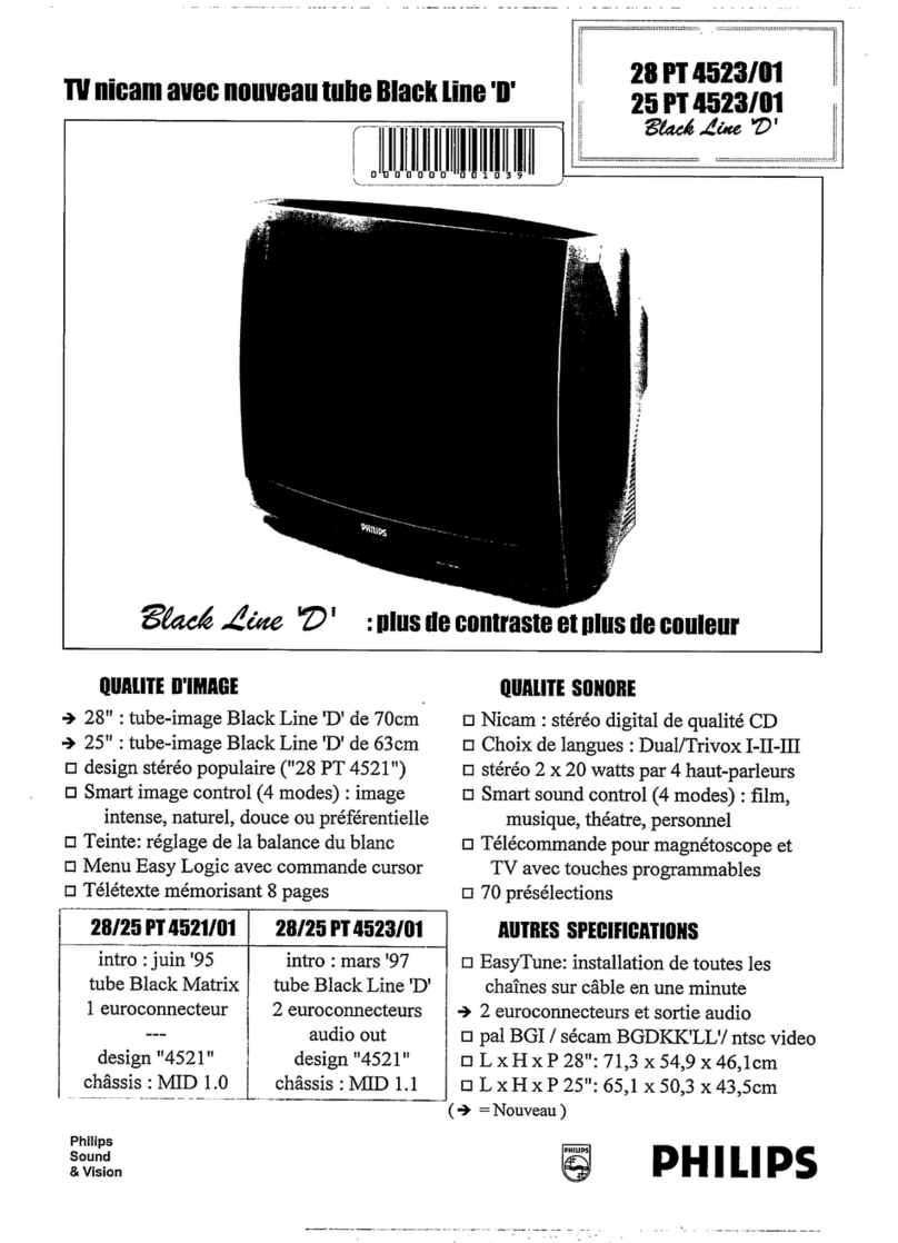 Philips 25PT4523/01 User manual