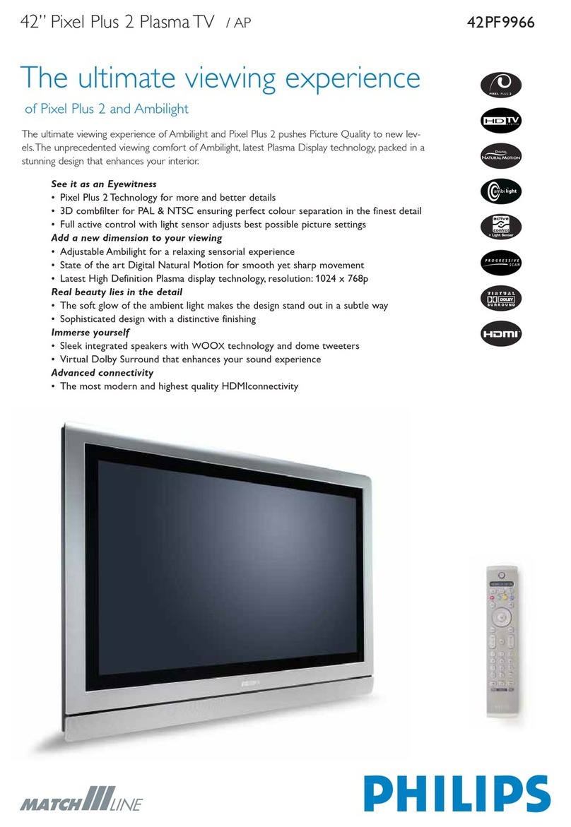 Philips 42PF9966/79 Technical specifications
