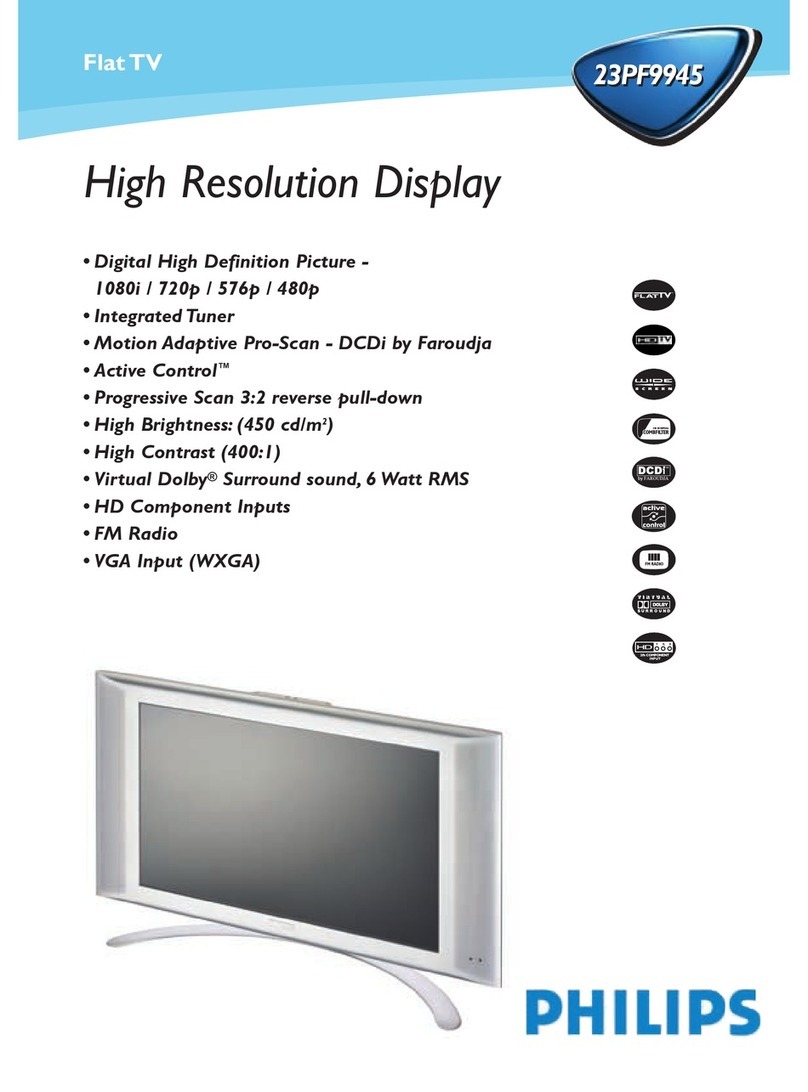 Philips MatchLine 23PF9945 User manual