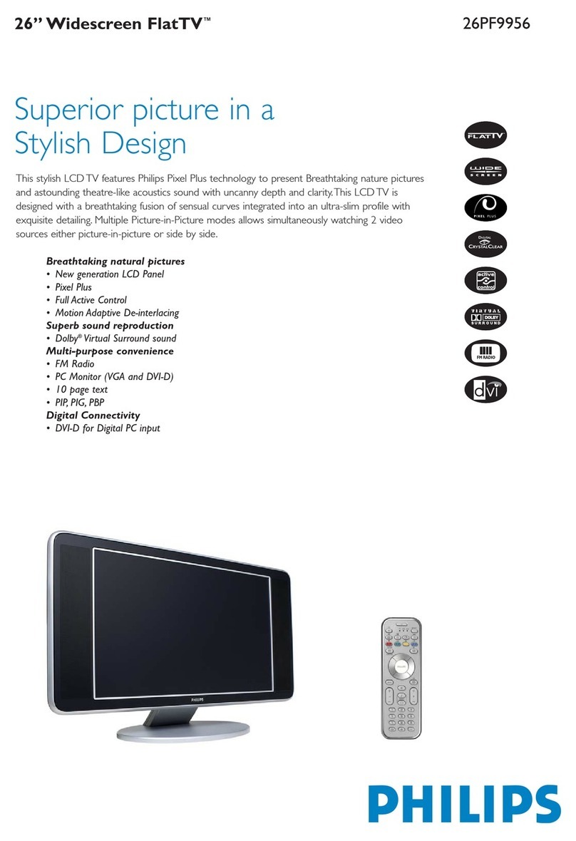 Philips 26PF9956 User manual Philips 26PF9956 User manual