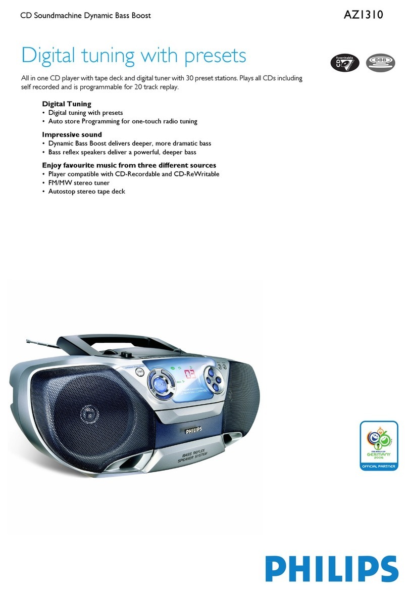 Philips AZ1310 User manual
