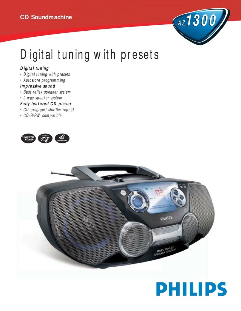 Philips AZ1300 User manual