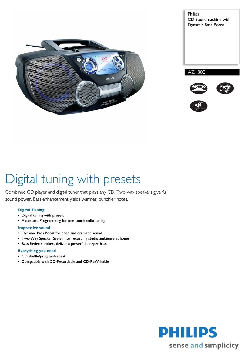 Philips AZ1300 User manual